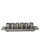 Lacy Laser-Cut Kiddush Serving Cup Set | Kiddush Cups | Judaica